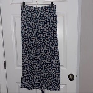 Madewell Navy Floral Pants